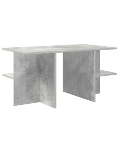 Tavolino da salotto Grigio Cemento 87 x 50 x 45 cm 2