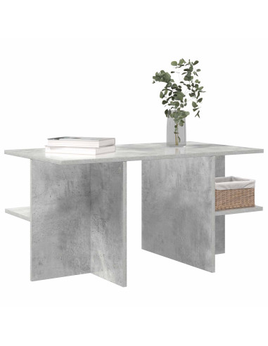 Tavolino da salotto Grigio Cemento 87 x 50 x 45 cm