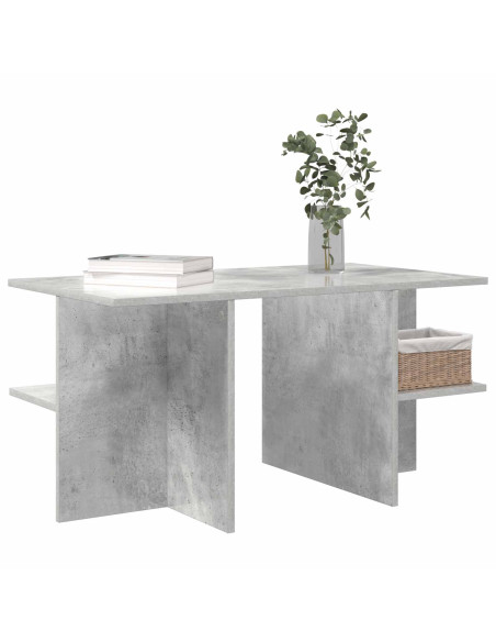 Tavolino da salotto Grigio Cemento 87 x 50 x 45 cm