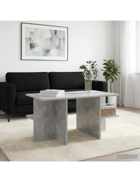 Tavolino da salotto Grigio Cemento 87 x 50 x 45 cm