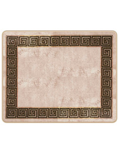 Runner Tappeto MARSA Nero 80 x 100 cm Poliestere e PVC 2