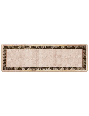 Runner Tappeto MARSA Nero 80 x 250 cm Poliestere e PVC