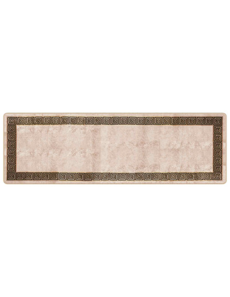 Runner Tappeto MARSA Nero 80 x 250 cm Poliestere e PVC