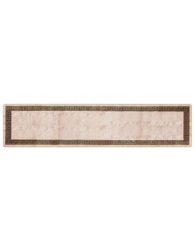 Runner Tappeto MARSA Nero 80 x 350 cm Poliestere e PVC