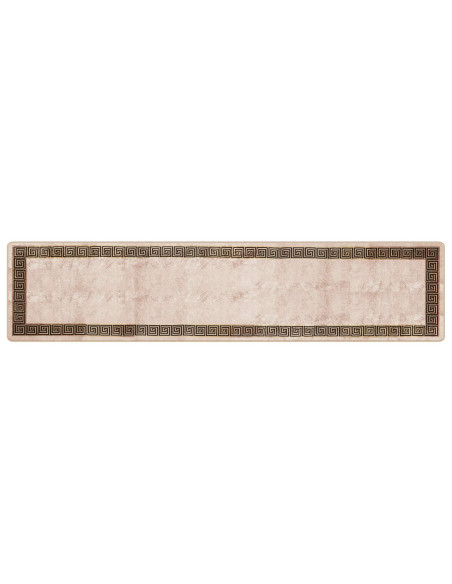 Runner Tappeto MARSA Nero 80 x 350 cm Poliestere e PVC
