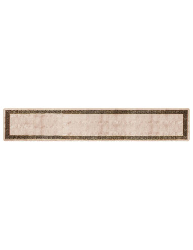 Runner Tappeto MARSA Nero 80 x 450 cm Poliestere e PVC