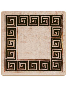 Runner Tappeto MARSA Nero 100 x 100 cm Poliestere e PVC 2