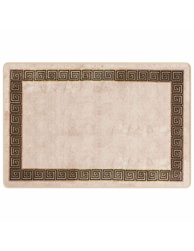 Runner Tappeto MARSA Nero 100 x 150 cm Poliestere e PVC