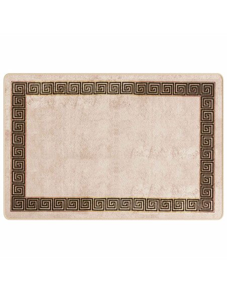 Runner Tappeto MARSA Nero 100 x 150 cm Poliestere e PVC