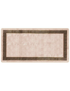 Runner Tappeto MARSA Nero 100 x 200 cm Poliestere e PVC 2