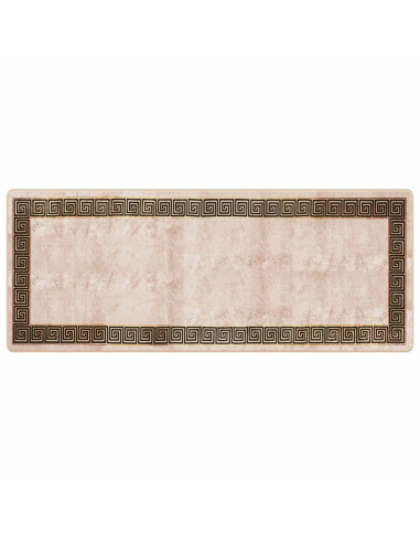 Runner Tappeto MARSA Nero 100 x 250 cm Poliestere e PVC