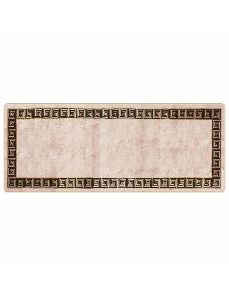 Runner Tappeto MARSA Nero 100 x 250 cm Poliestere e PVC