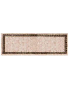Runner Tappeto MARSA Nero 100 x 300 cm Poliestere e PVC 2
