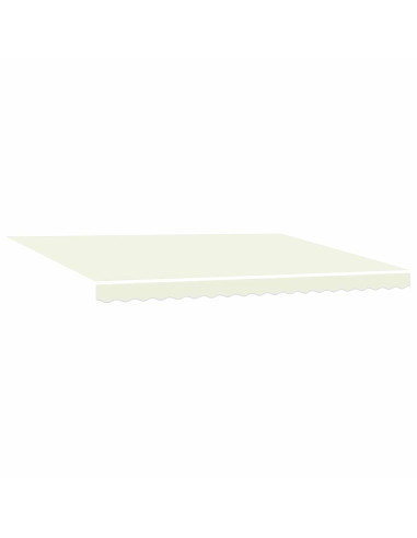 Tenda retrattile manuale con LED Crema 4,5 × 3 m