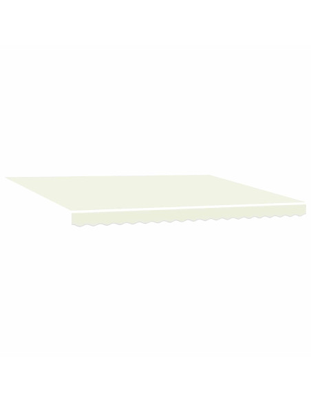 Tenda retrattile manuale con LED Crema 4,5 × 3 m