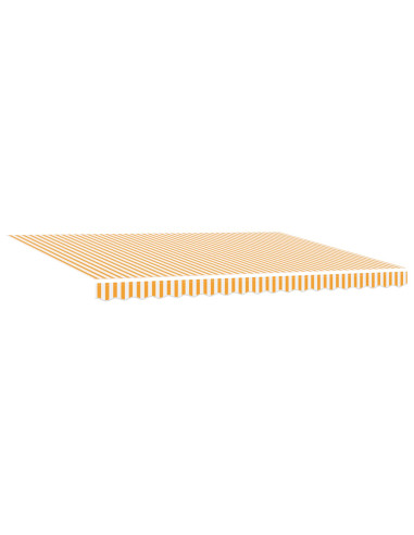Tenda retrattile manuale con LED Arancione e bianco 4,5 × 3 m