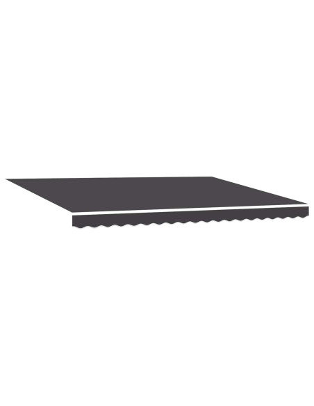 Tenda retrattile manuale con LED Antracite 4,5 × 3 m