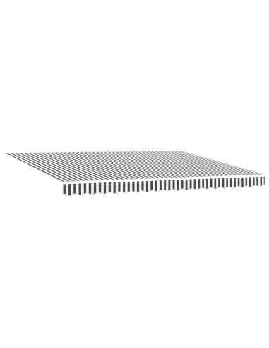 Tenda retrattile manuale con LED Antracite e Bianco 4,5 × 3 m