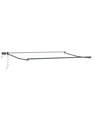 Tenda retrattile manuale con LED Bianco 4,5 × 3 m