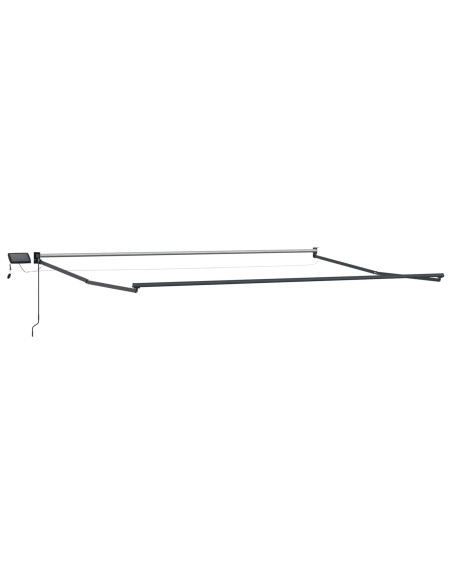 Tenda retrattile manuale con LED Bianco 4,5 × 3 m