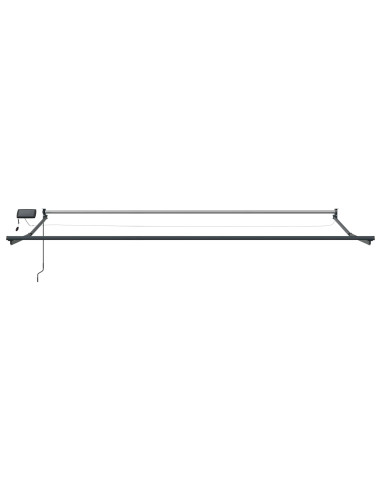 Tenda retrattile manuale con LED Bianco 4,5 × 3 m