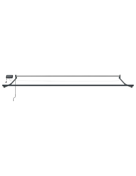 Tenda retrattile manuale con LED Bianco 4,5 × 3 m