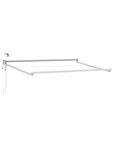 Tettuccio Elettrico Retrattile Blu e Bianco 3,5 x 2 m
