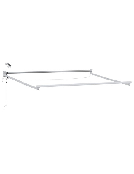 Tettuccio Elettrico Retrattile Blu e Bianco 3,5 x 2 m