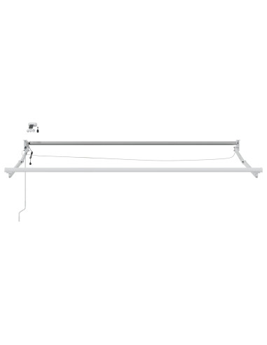 Tettuccio Elettrico Retrattile Blu e Bianco 3,5 x 2 m