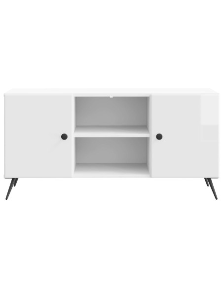 Mobile TV Bianco Lucido 102 x 34,5 x 50 cm Legno ingegnerizzato