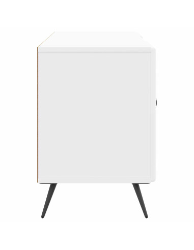 Mobile TV Bianco Lucido 102 x 34,5 x 50 cm Legno ingegnerizzato