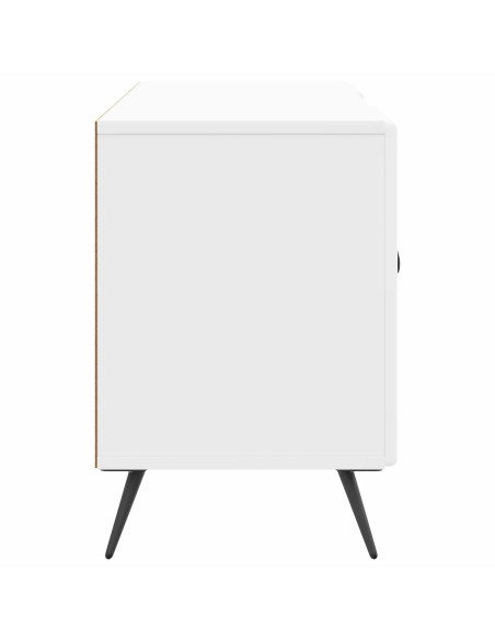 Mobile TV Bianco Lucido 102 x 34,5 x 50 cm Legno ingegnerizzato