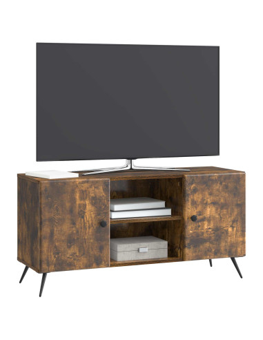 Mobile TV Rovere Fumo 102 x 34,5 x 50 cm Legno ingegnerizzato