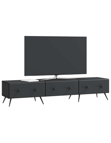 Mobile TV Nero 147 x 34,5 x 30 cm Legno ingegnerizzato