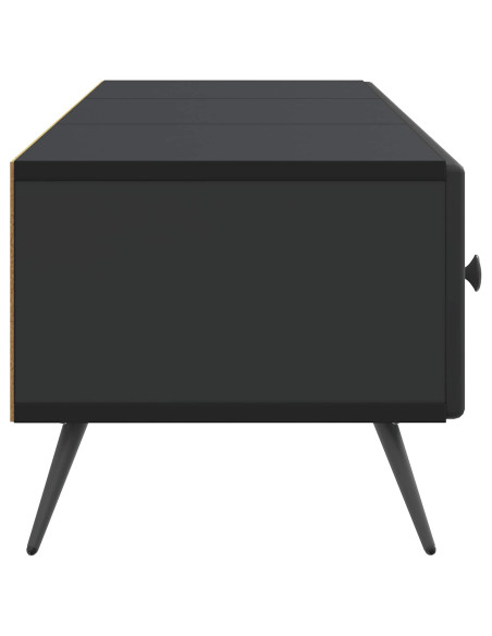 Mobile TV Nero 147 x 34,5 x 30 cm Legno ingegnerizzato