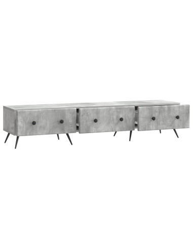 Mobile TV con cassetto Grigio Cemento 147 x 34,5 x 30 cm