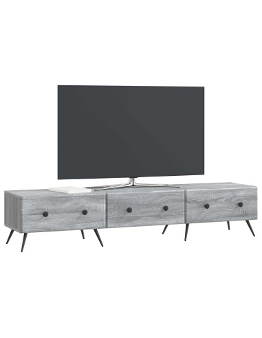 Mobile TV Grigio Sonoma 147 x 34,5 x 30 cm Legno ingegnerizzato