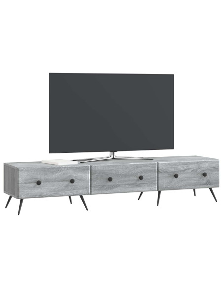 Mobile TV Grigio Sonoma 147 x 34,5 x 30 cm Legno ingegnerizzato