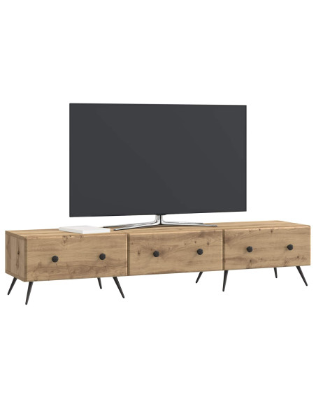 Mobile TV con cassetto Rovere Artigianale 147 x 34,5 x 30 cm