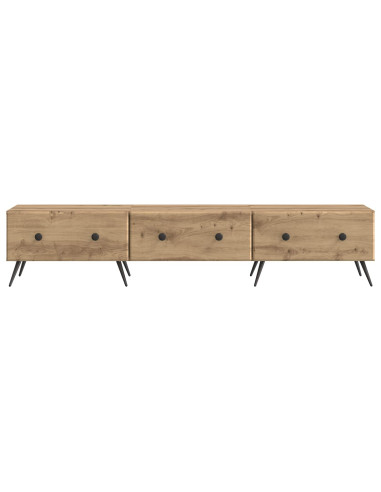 Mobile TV con cassetto Rovere Artigianale 147 x 34,5 x 30 cm