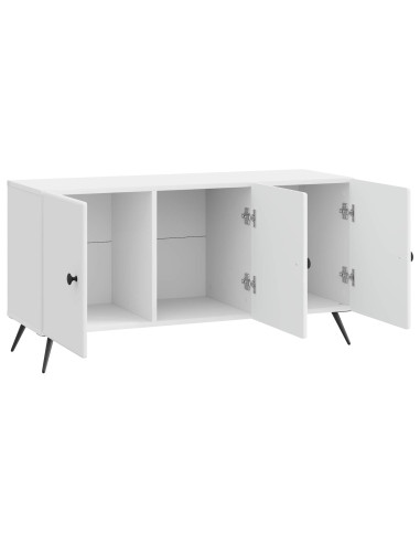 Mobile TV Bianco Lucido 99 x 34,5 x 50 cm Legno ingegnerizzato