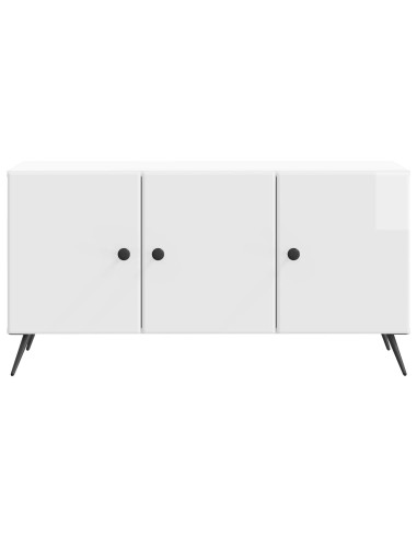 Mobile TV Bianco Lucido 99 x 34,5 x 50 cm Legno ingegnerizzato