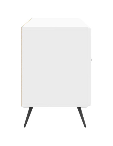 Mobile TV Bianco Lucido 99 x 34,5 x 50 cm Legno ingegnerizzato