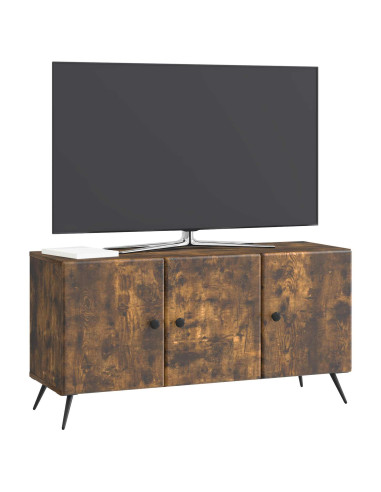 Mobile TV Rovere Fumo 99 x 34,5 x 50 cm Legno ingegnerizzato