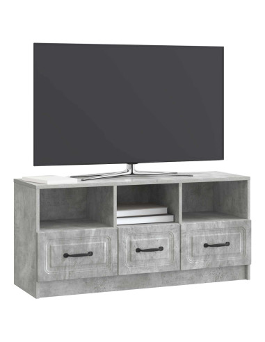 Mobile TV con cassetto Grigio Cemento 102 x 34,5 x 47 cm