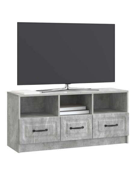 Mobile TV con cassetto Grigio Cemento 102 x 34,5 x 47 cm