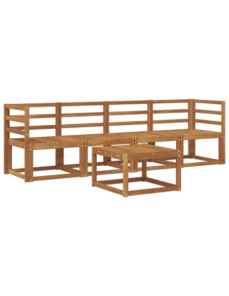 Set di divani da esterno 5 pcs Naturale