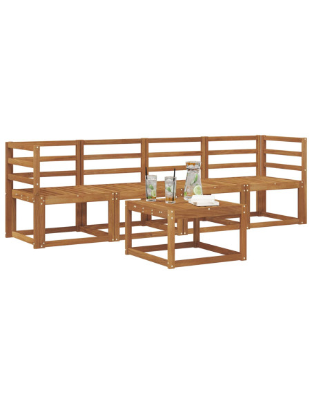 Set di divani da esterno 5 pcs Naturale