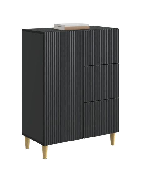Credenza Nero 66 x 34,5 x 90 cm Legno ingegnerizzato