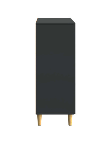 Credenza Nero 66 x 34,5 x 90 cm Legno ingegnerizzato